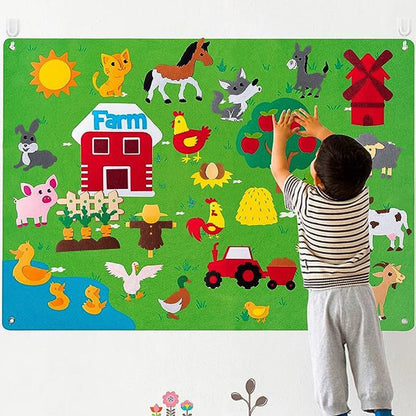 Painel de Feltro Brincamigos® - Educativo para crianças