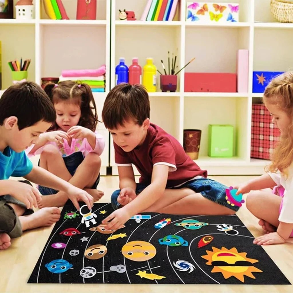 Painel de Feltro Brincamigos® - Educativo para crianças