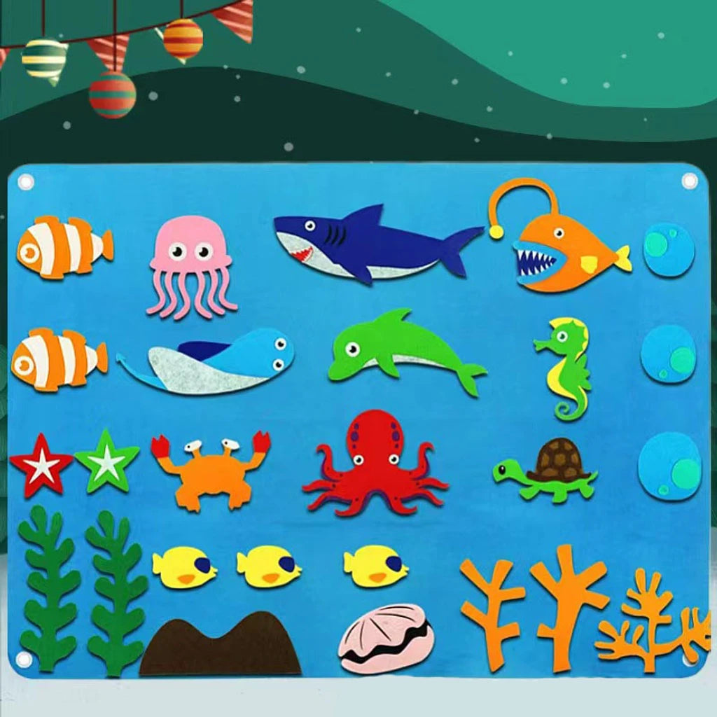 Painel de Feltro Brincamigos® - Educativo para crianças