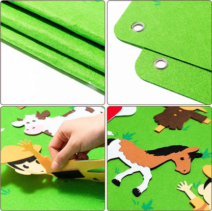 Painel de Feltro Brincamigos® - Educativo para crianças