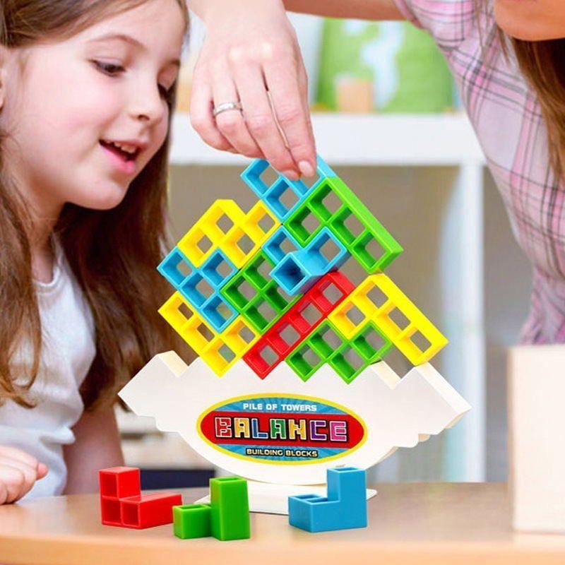 Tetris Tower® + 16 Blocos de Brinde - Brincamigos