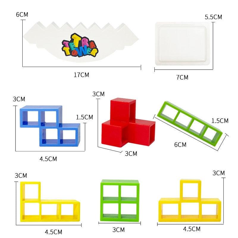 Tetris Tower® + 16 Blocos de Brinde - Brincamigos